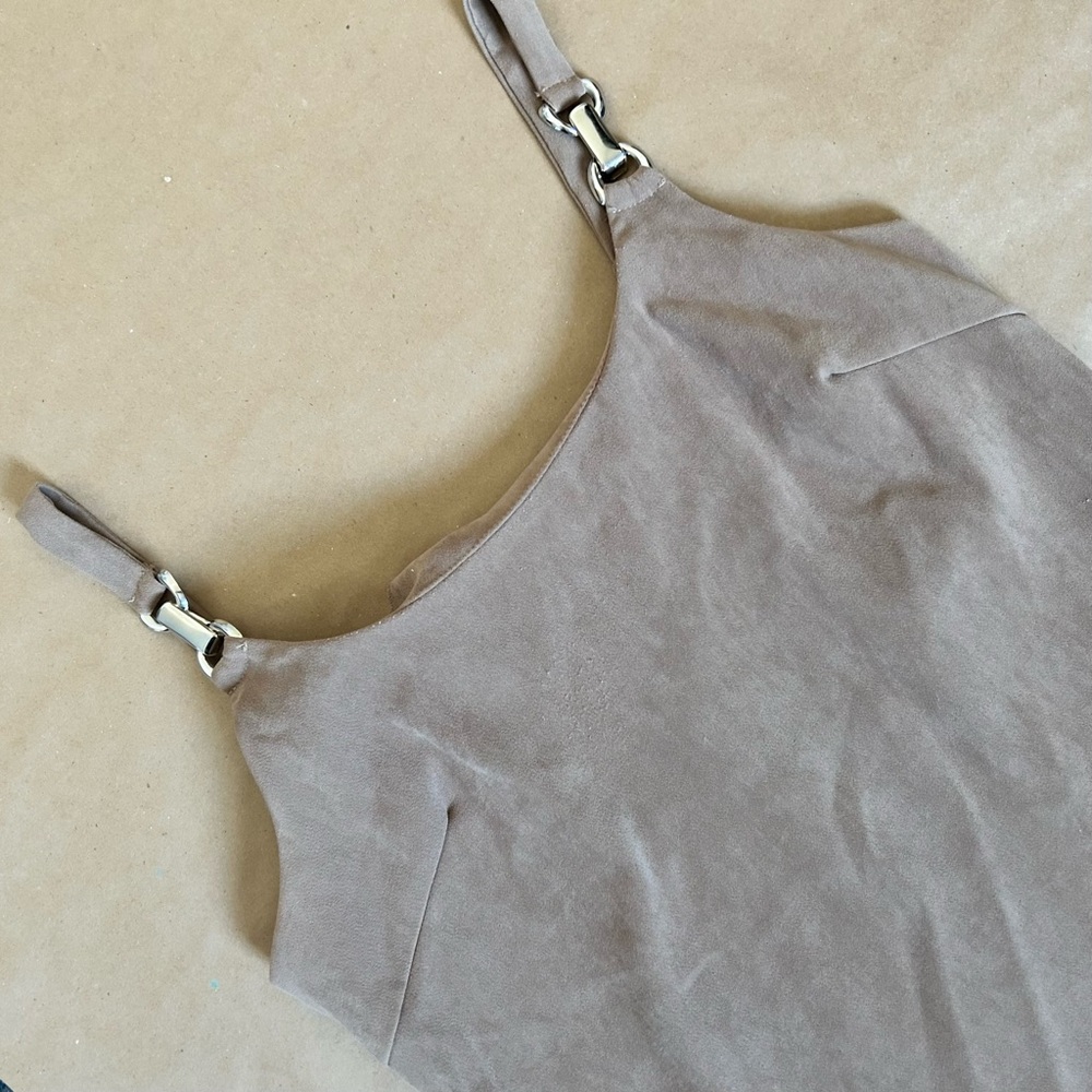 Vintage 90s La Belle tan midi dress